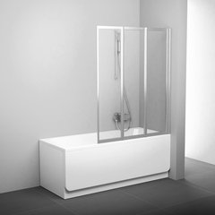Шторка для ванны Ravak VS3 115 Белый RAIN