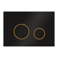 WC Панель управления RAVAK CIRCLE Черный-золото