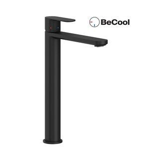 CR II 015.21BL Змішувач для умивальника без відкривання стоку, BeCool 300 mm, чорний