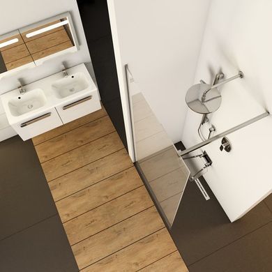 Нерухома стінка Ravak Walk In Wall-70 v.200 з тримачем Полір. алюм. Transparent
