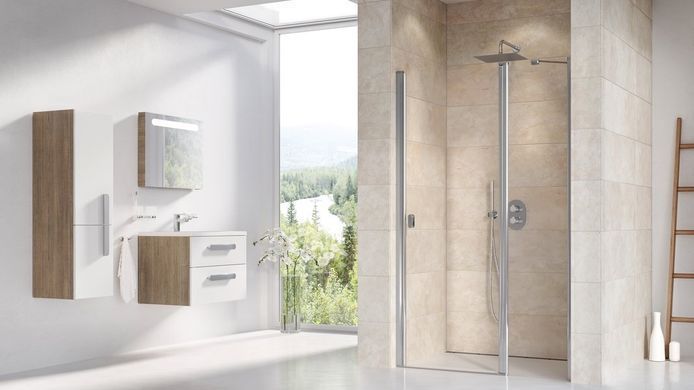 Душевые двери Ravak Chrome CSD2- 120 Полір.алюм Transparent