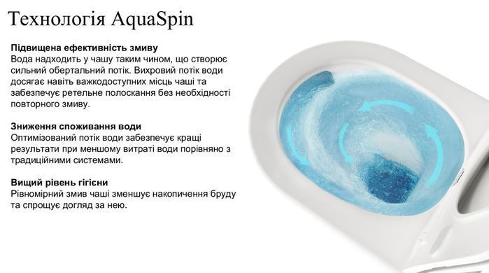 Унитаз подвесной Ravak WC Chrome AquaSpin с сиденьем SoftClose X03121