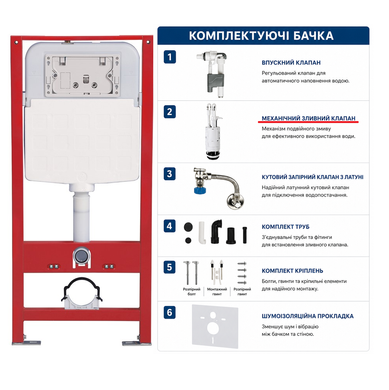 Комплект ORBIS: инсталляция RAVAK FrameCore Direct + подвесной унитаз DOMOSPA TORRENTA ORBIS RimOff с сиденьем, слив Торнадо