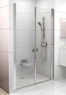 Душевые двери Ravak Chrome CSDL2- 110 Белый Transparent