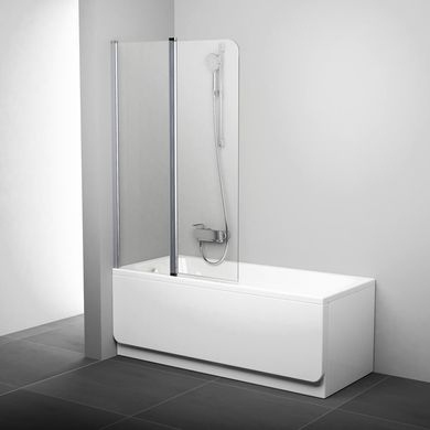 Шторка для ванны Ravak CVS2-100 L Белый Transparent