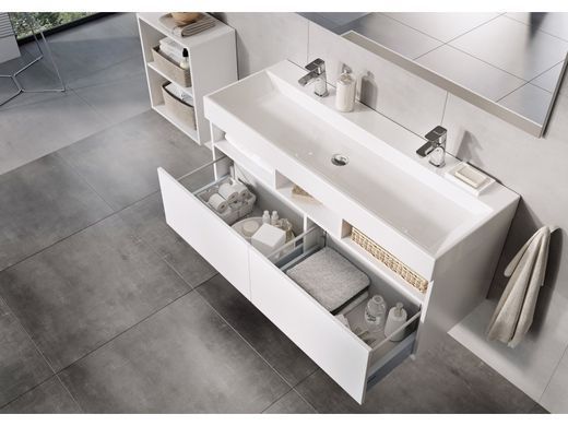 Умивальник Ravak NATURAL DUO 1200 Білий з отвором без переливу