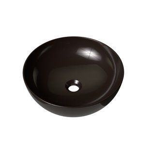 Умивальник Ravak Керамічний Uni 400 B Slim Чорний Глянець