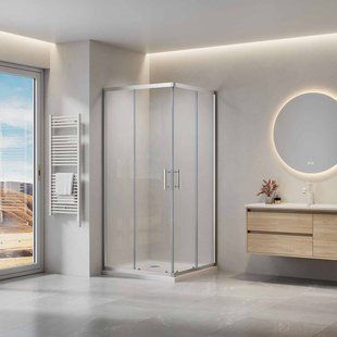 Душевая кабина Domospa by Ravak Slide SLRV2-90 полир. алюм. Transparent