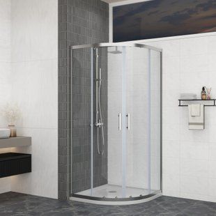 Душевая кабина Domospa by Ravak Slide SLCP4-90 R550 Полир. алюм. Transparent