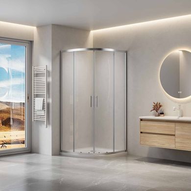 Душова кабіна Domospa by Ravak Slide SLCP4-90 R550 Полір. алюм. Transparent
