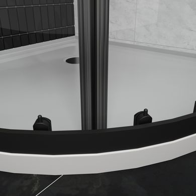 Душова кабіна Domospa by Ravak Slide SLCP4-90 R550 Чорний матовий Transparent