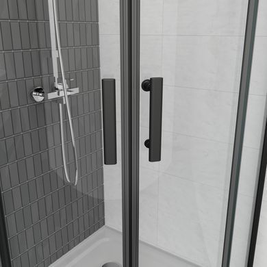 Душова кабіна Domospa by Ravak Slide SLCP4-90 R550 Чорний матовий Transparent