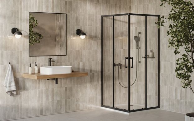 Душевая кабина Ravak X-Point Slim XPSRV2-100 Черный Transparent