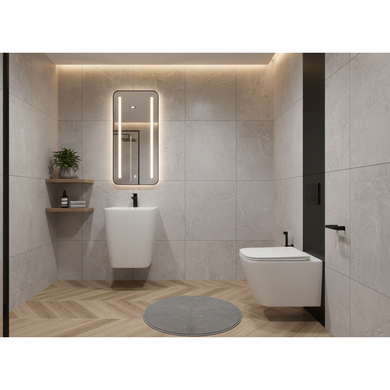 Подвесной унитаз Domospa by Ravak TORRENTA QUADRA RimOff с сидением и сливом Торнадо RKUJ000018