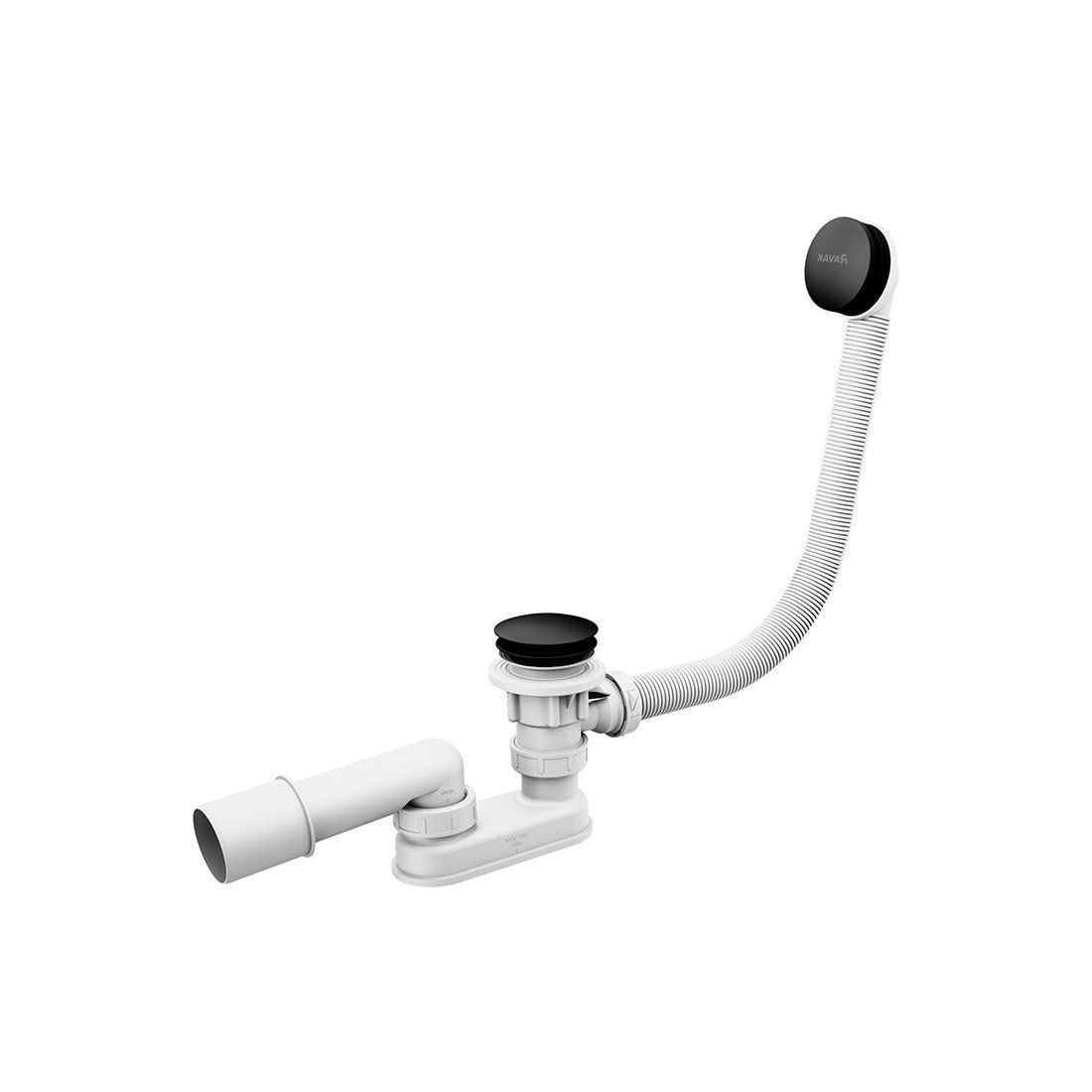 Купить Сифон для ванны Ravak 570 Click Clack Черный X01746 в