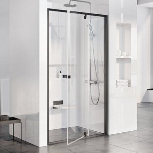 Душевые двери Ravak Pivot PDOP 2- 100 Черный Transparent