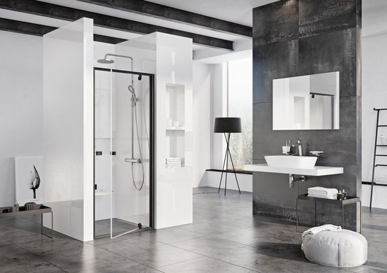 Душевые двери Ravak Pivot PDOP 1- 80 Черный Transparent