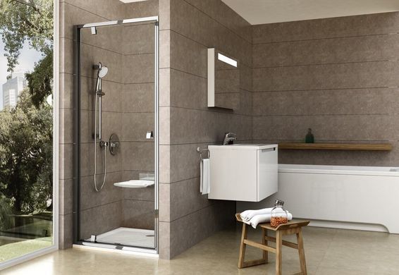 Душевые двери Ravak Pivot PDOP 1- 80 Черный Transparent