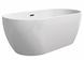 Ванна Ravak FREEDOM O 1690x800 отдельностоящая, крышка перелива и слива: черная XC00100032, 196, 80