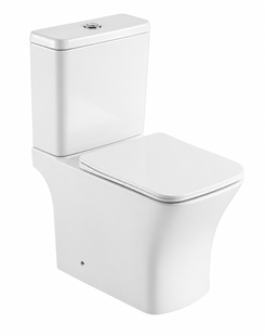 Унитаз напольный Domospa by Ravak TORRENTA FLOW Combi RimOff с сиденьем SoftClose и сливом Торнадо RKUJ100020
