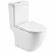 Унитаз напольный Domospa by Ravak TORRENTA ROUND Combi RimOff с сиденьем SoftClose и сливом Торнадо RKUJ100023