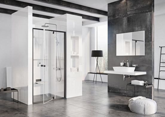 Душевые двери Ravak Pivot PDOP 2- 110 Черный Transparent
